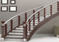 Kavisli Paslanmaz Çelik Korkuluk / İç Metal Merdiven Korkuluk İyi Yatay Yük Dayanımı Tedarikçi
