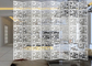Lüks Yanmaz Dekoratif Gizlilik Ekran, Lazer Kesim Metal Paneller Korozyon Koruması Tedarikçi